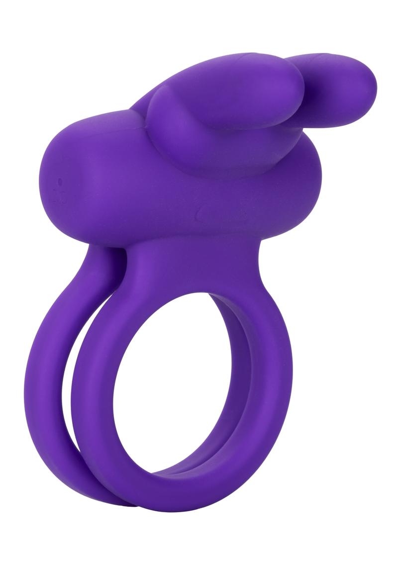 CalExotics Silicone Rechargeable Dual Rockin Rabbit Multi Speed Cockring Waterproof