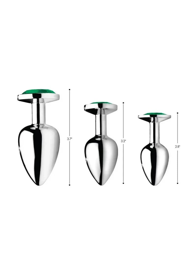 Booty Sparks Emerald Gem Anal Plug Set