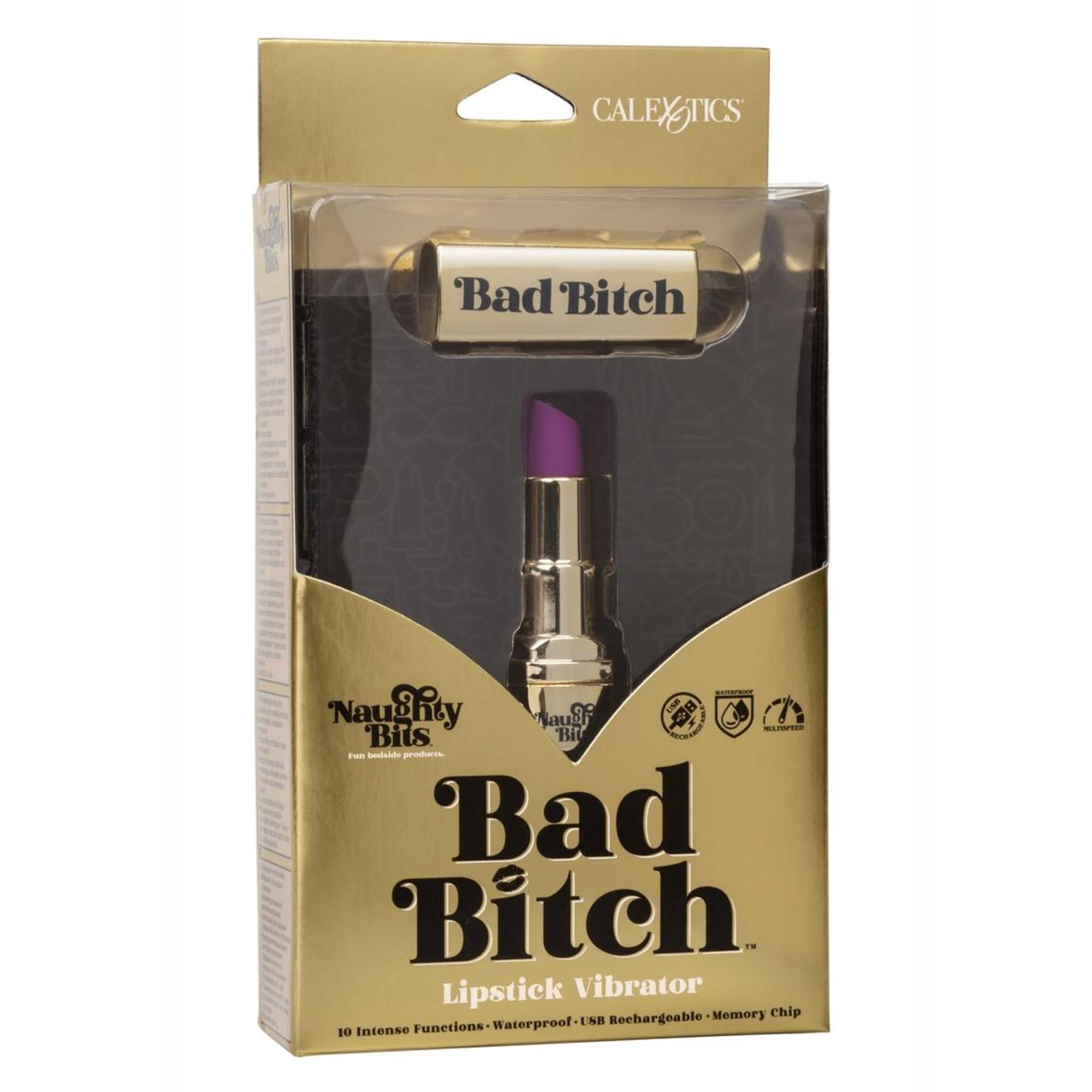 CalExotics Naughty Bits Bad Bitch Lipstick Bullet Vibrator