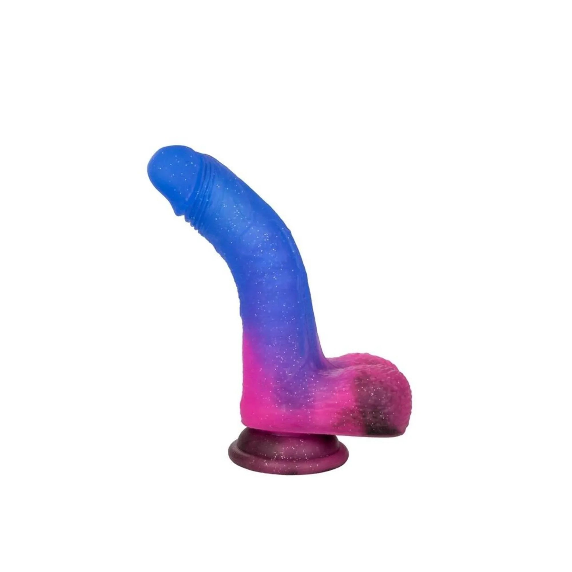 CalExotics Naughty Bits Ombre Hombre Rechargeable Silicone Vibrating Dildo