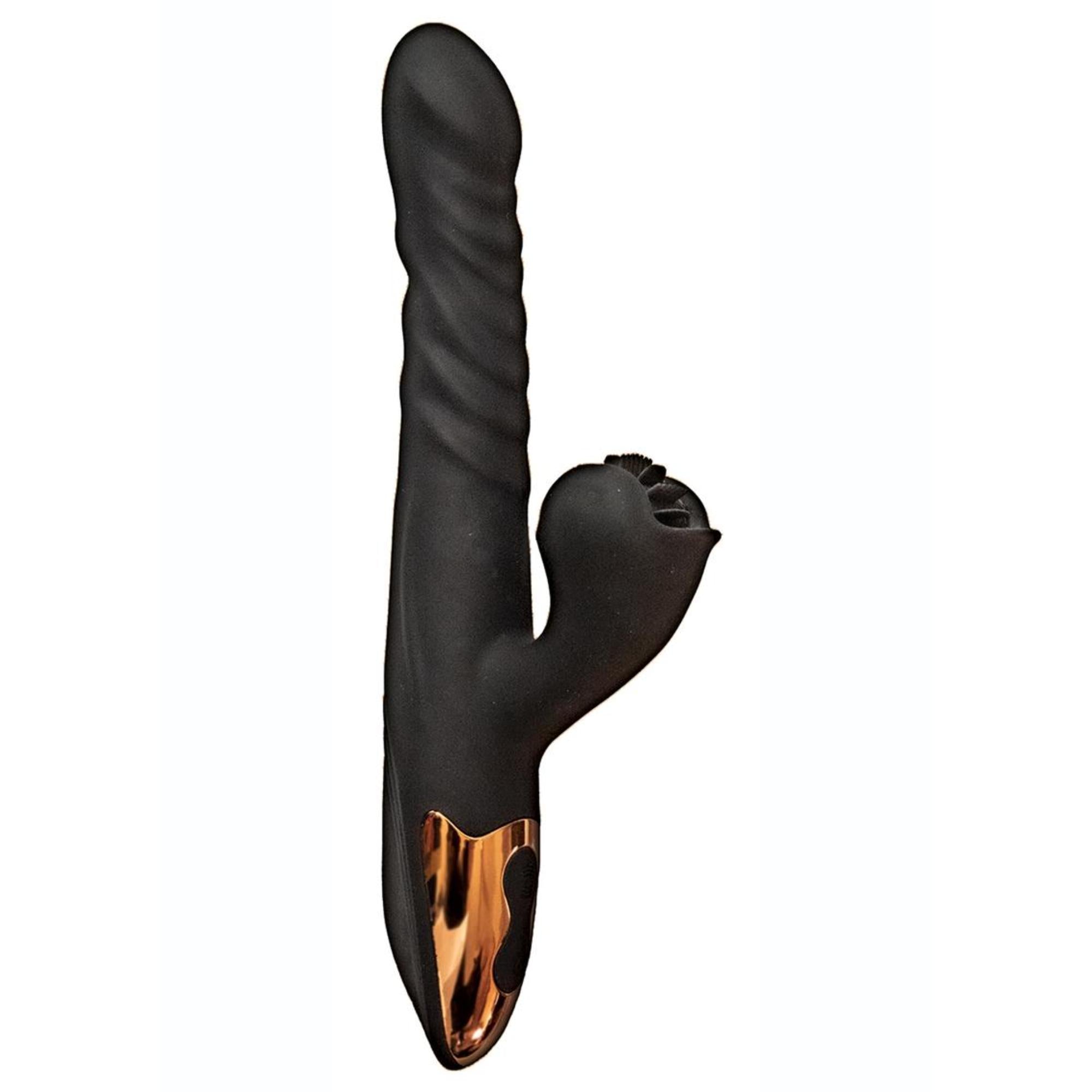 Princess Silicone Rechargeable Heat-Up Spinning Thrusting Rabbit Vibrator