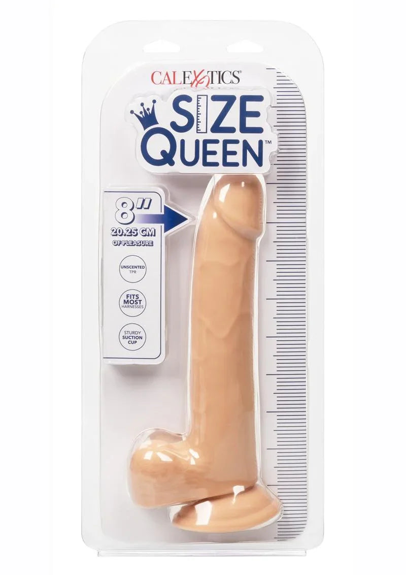 CalExotics Size Queen Dildo 8in
