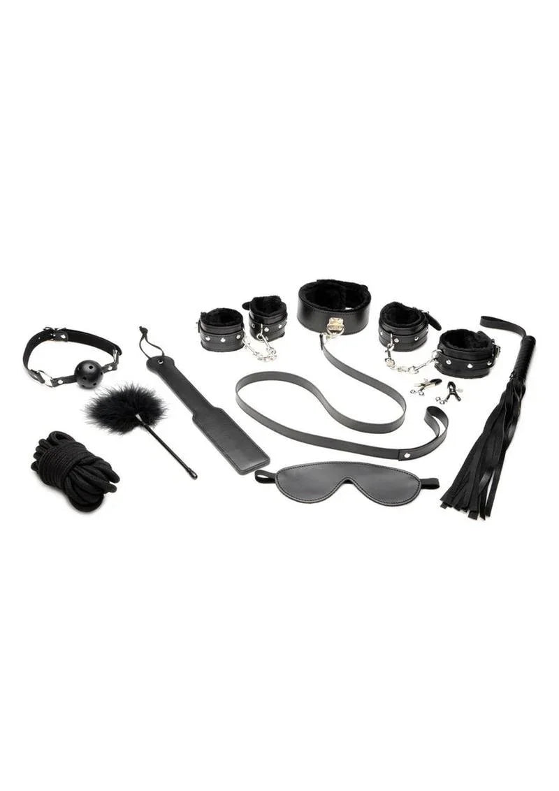 Master Series Hook Up Plush Bondage Set (10 Piece)