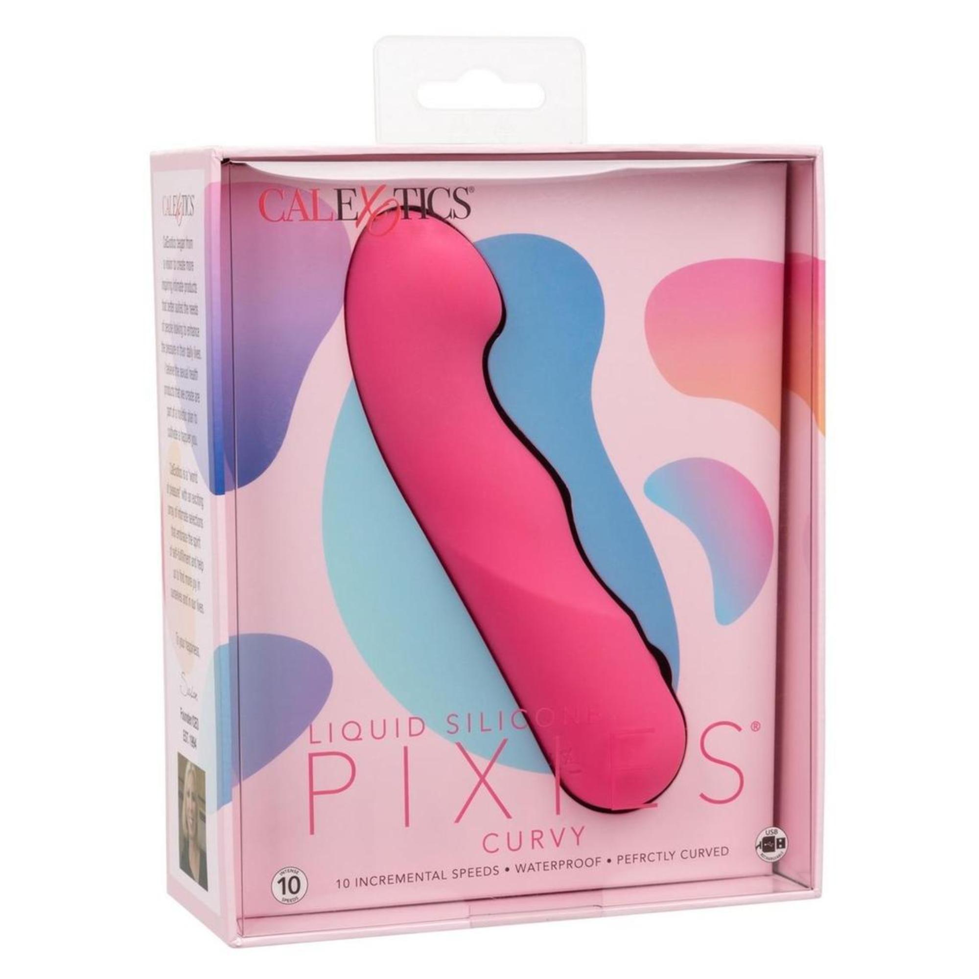 CalExotics Liquid Silicone Pixies Ripple Rechargeable Vibrator