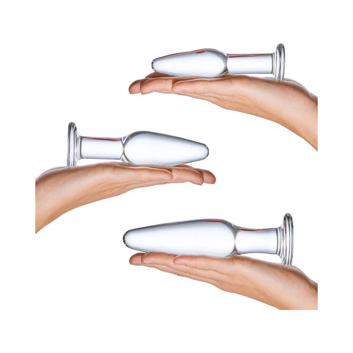 Glas 3-Piece Anal Training Set – Glass Butt Plugs