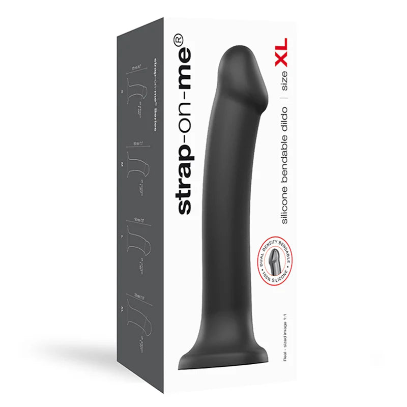 Lovely Planet Strap-On-Me Bendable Dual-Density Silicone Suction Cup Dildo - XLarge
