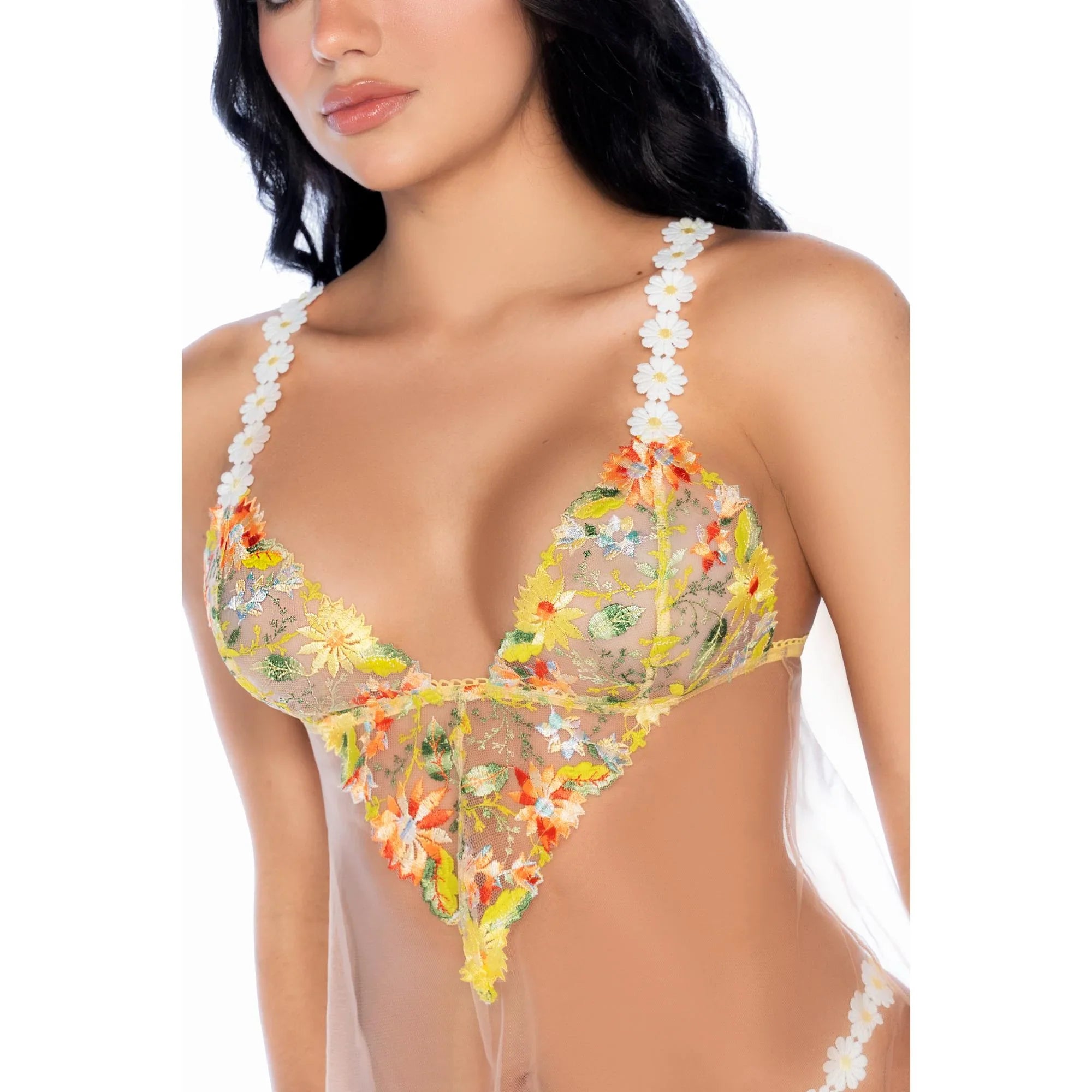 Mapale 2025 Sunlit Bliss Floral Embroidered Babydoll Set