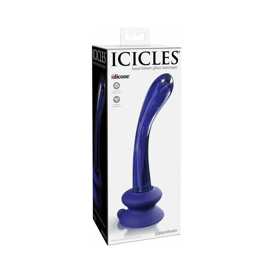 Icicles No. 89 Curved Glass G-Spot Massager With Suction Cup
