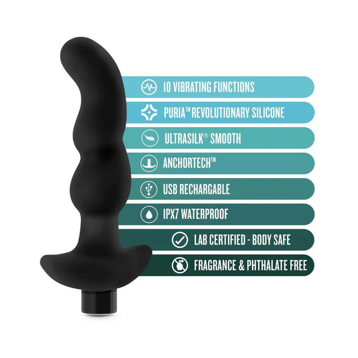 Anal Adventures – Platinum Silicone Rechargeable Vibrating Prostate Massager 03