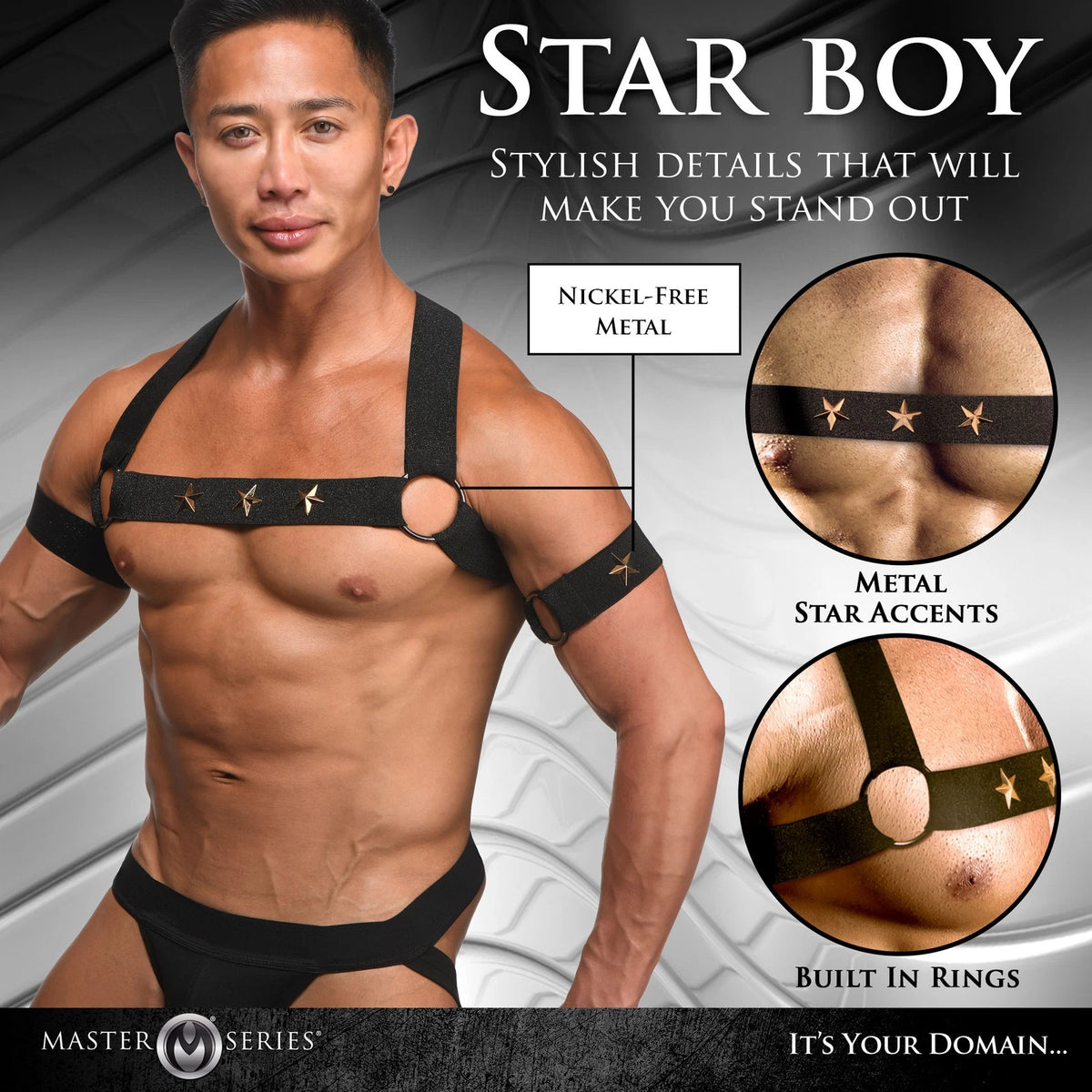 Master Series Rave Chest Harness & Armbands L/XL