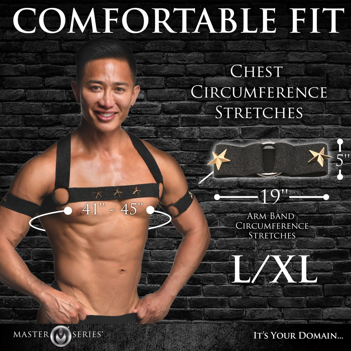 Master Series Rave Chest Harness & Armbands L/XL