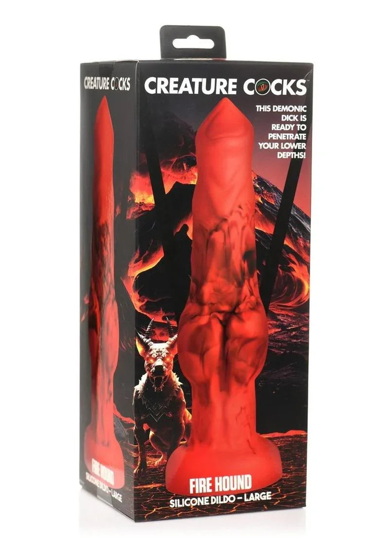 Creature Cocks Fire Hound Silicone Dildo - Large