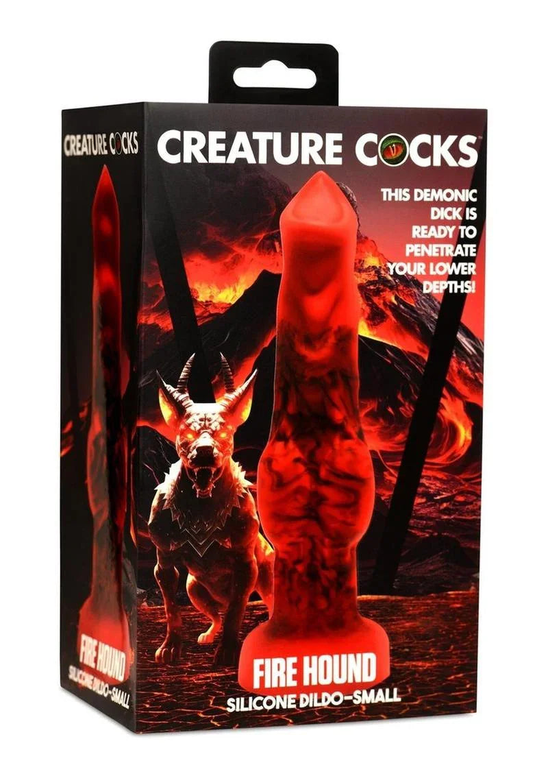 Creature Cocks Fire Hound Silicone Dildo - Small
