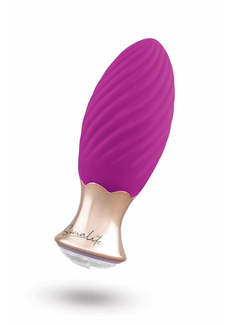 Bodywand Socialite Lola Rechargeable Silicone Vibrator – Jeweled 7-Mode Petite Vibe