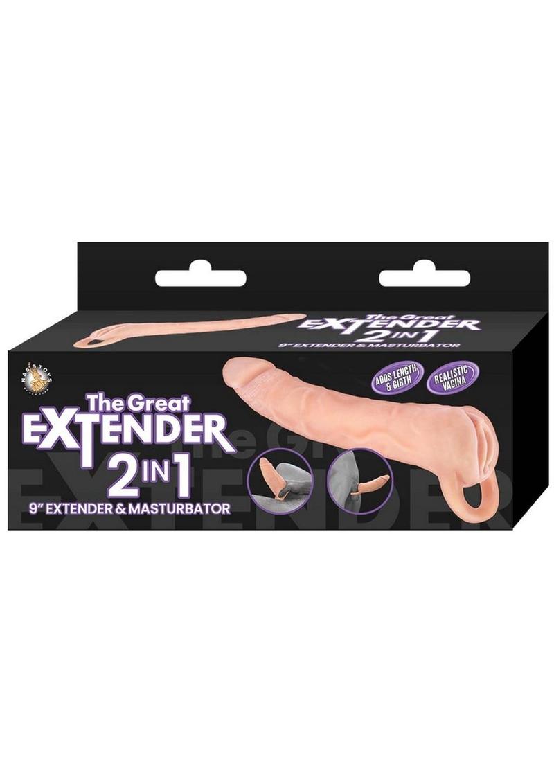 The Great Extender 2 In 1 Extender & Masturbator 9in