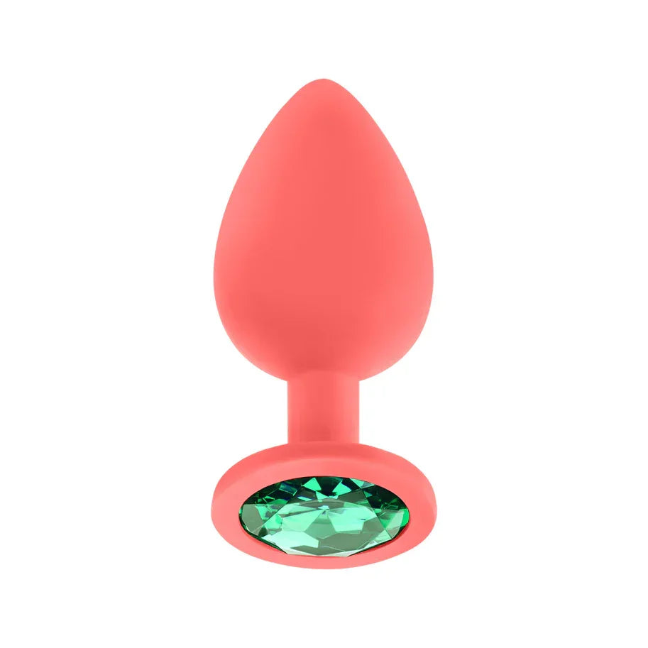 Luv Inc Jp33 Jeweled Large Plug Silicone with 3-Piece Interchangeable Gems