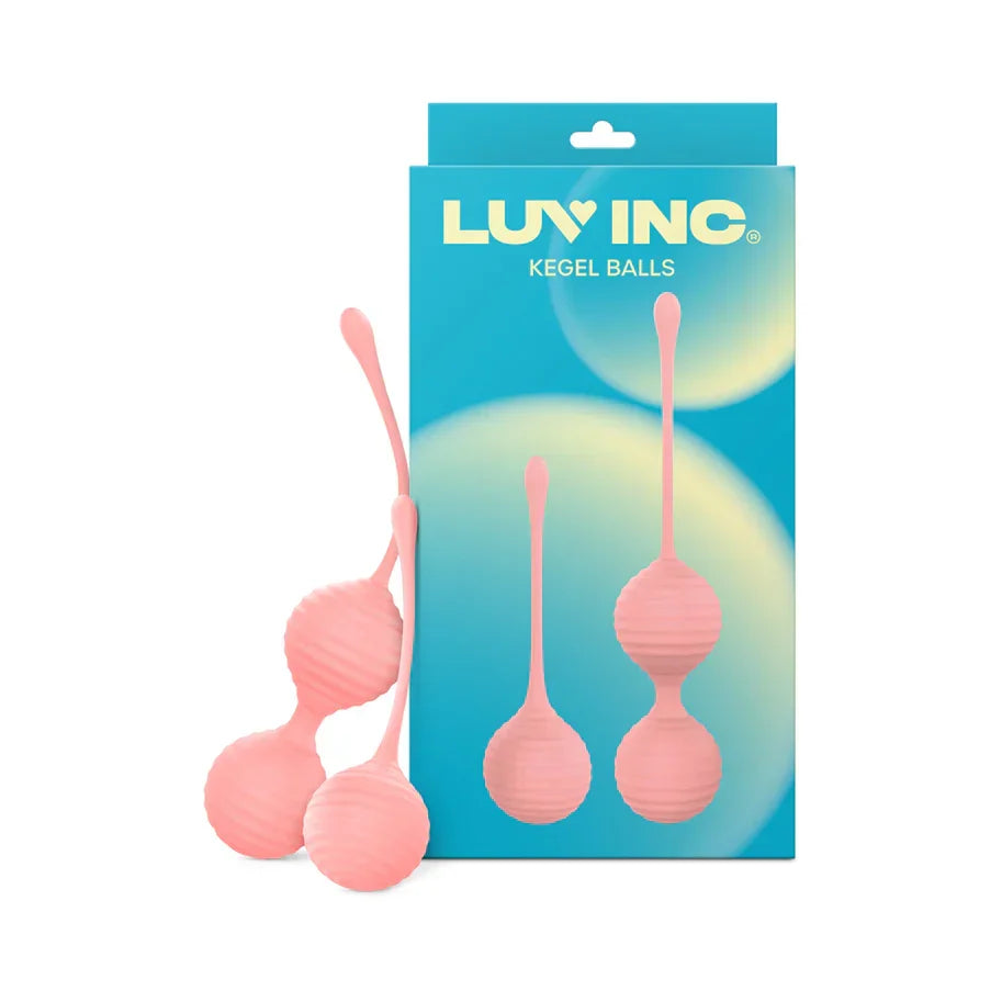 Luv Inc Kg88 Kegel Balls Ribbed Silicone 2-Piece Set