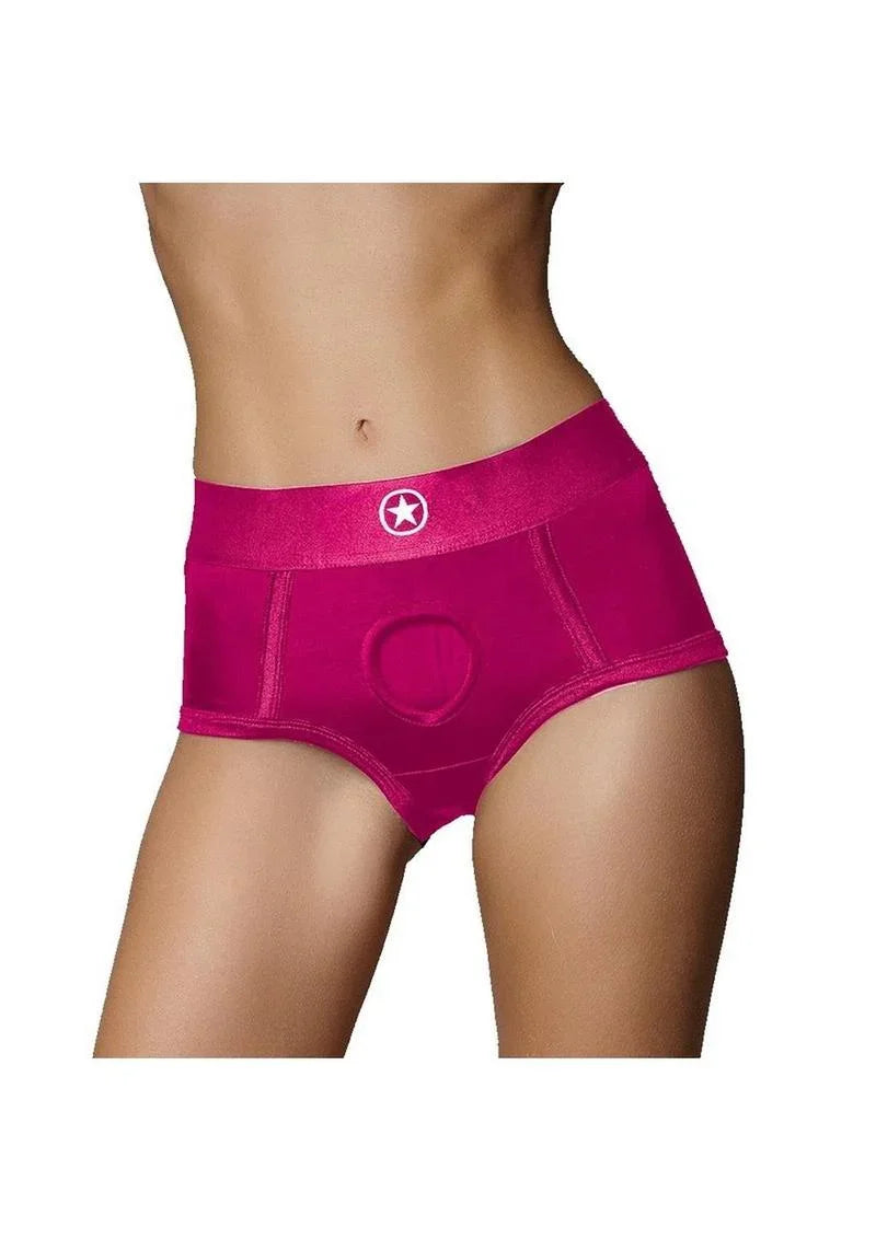Ouch! Vibrating Strap-On Brief with Rechargeable Bullet