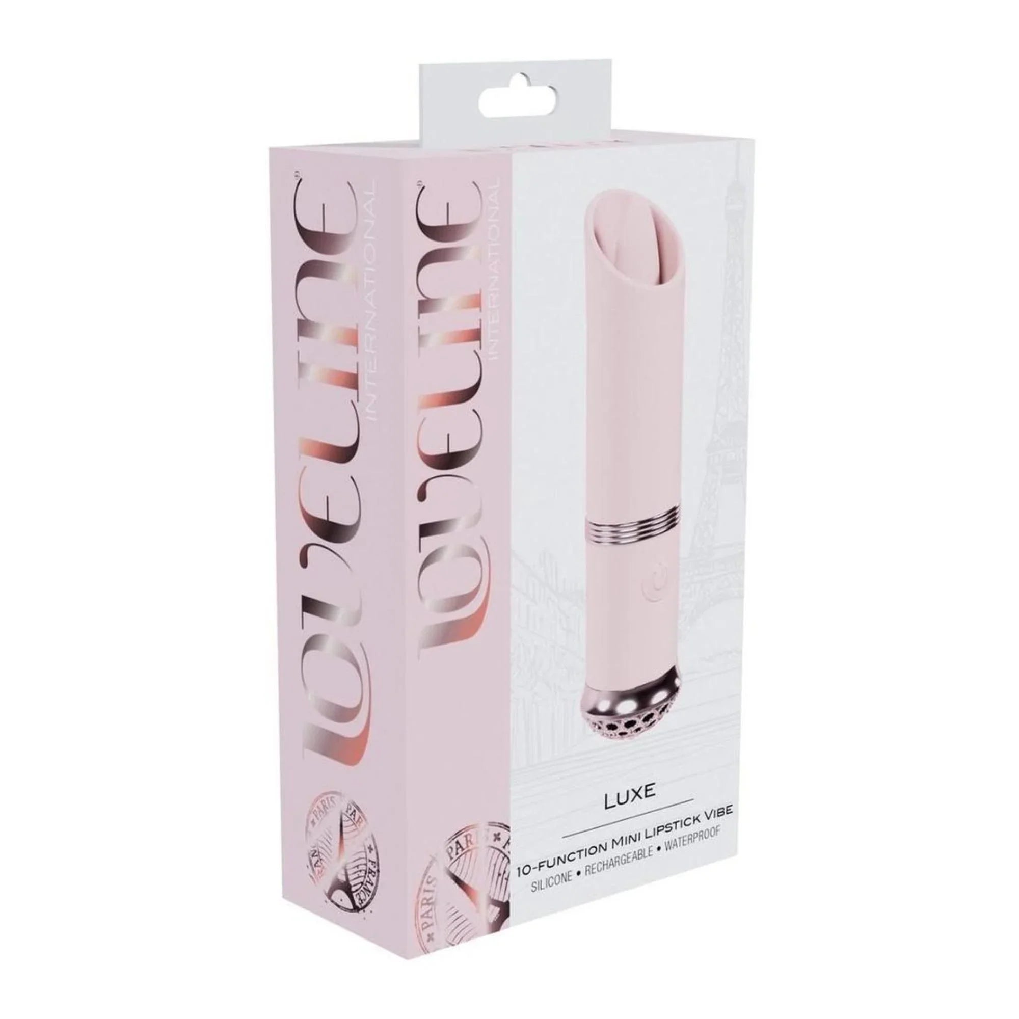 LoveLine Luxe Silicone Rechargeable 10 Function Mini Lipstick Vibrator