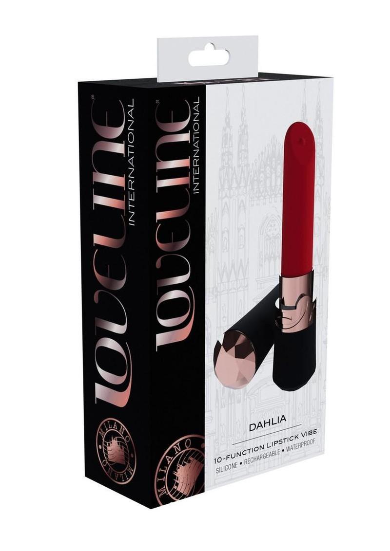 Loveline Dahlia 10 Function Silicone Lipstick Vibrator Loveline Dahlia 10 Function Silicone Lipstick Vibrator