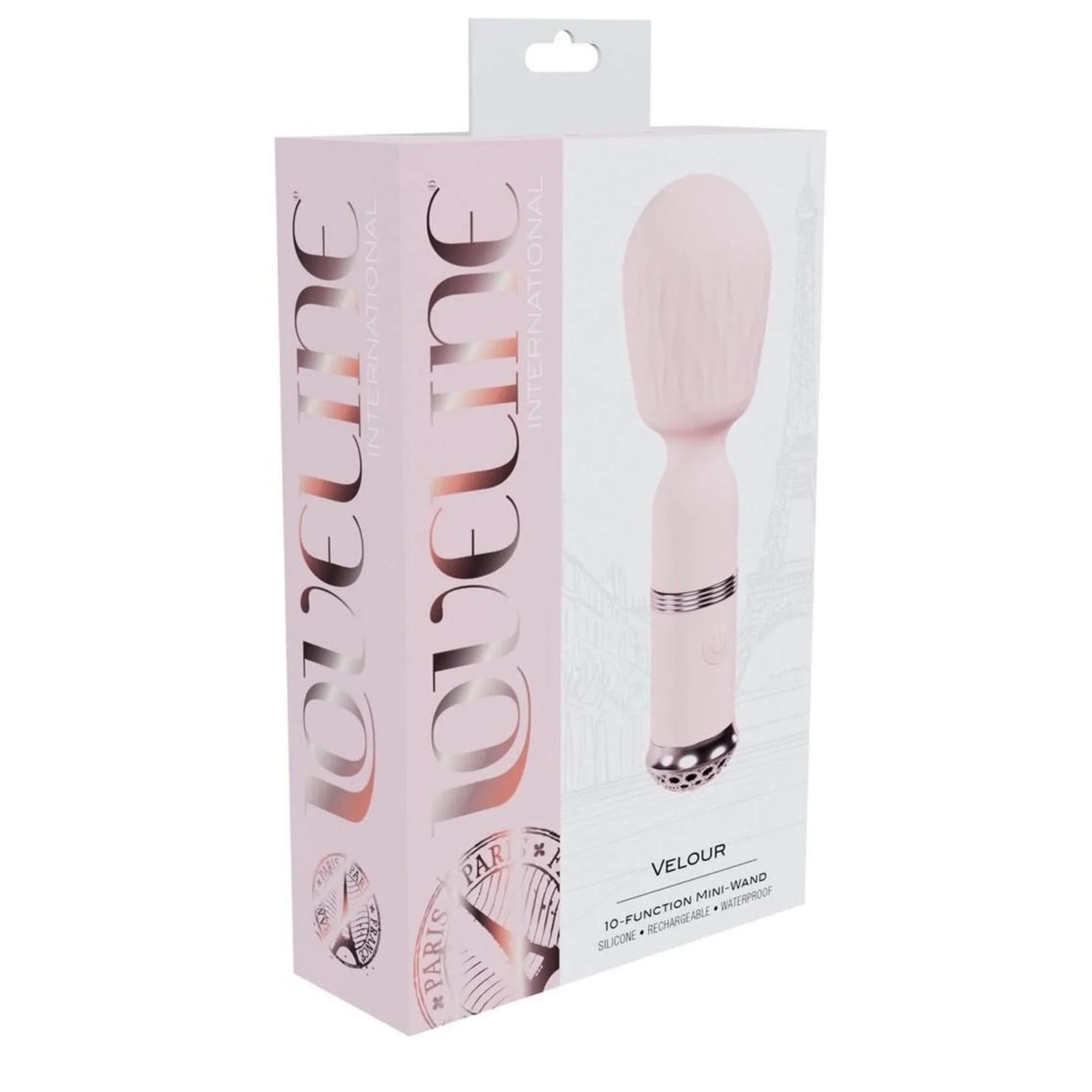 Loveline Velour 10 function Rechargeable Silicone MIni-Wand