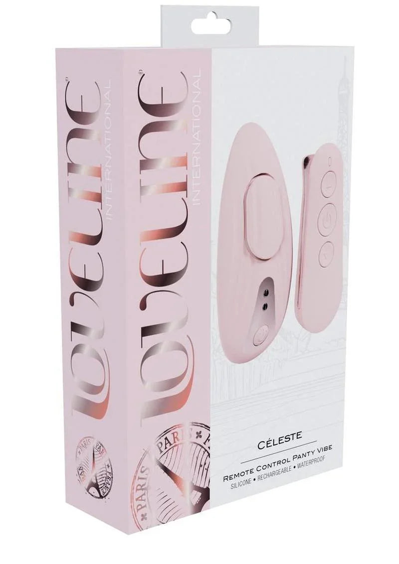 Loveline Céleste Rechargeable Silicone Panty Vibe with Remote – Paris Collection