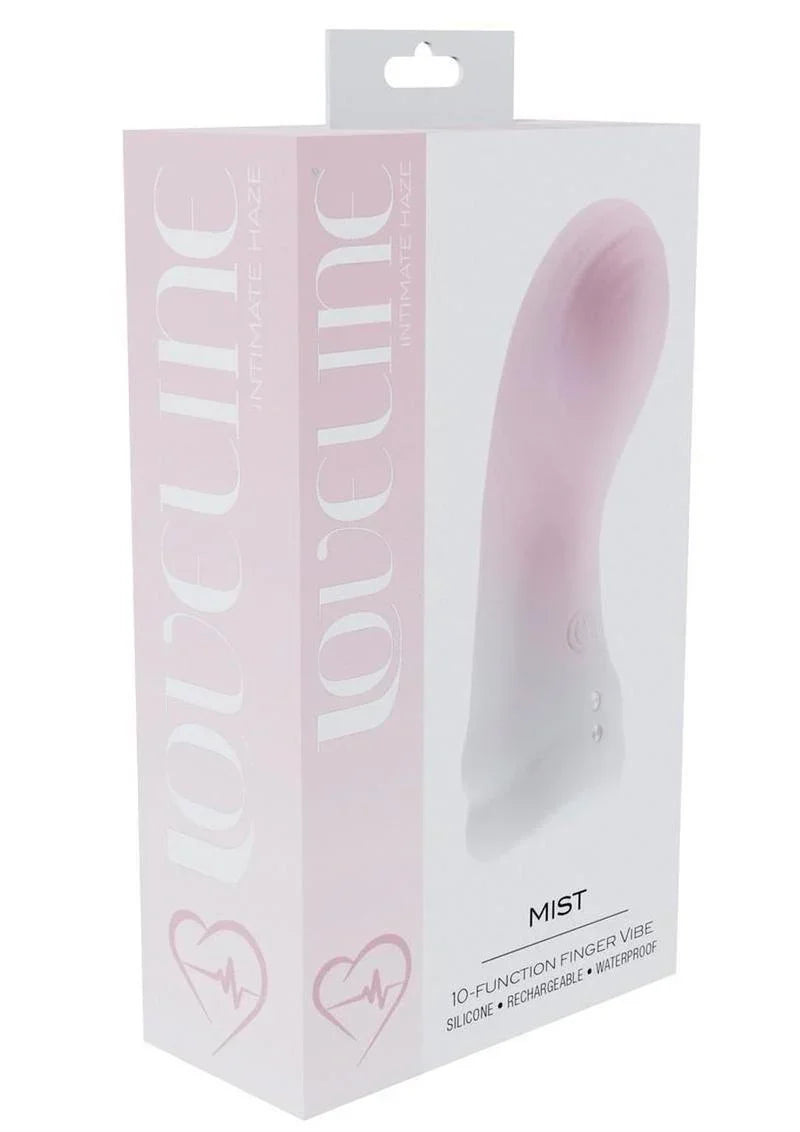 Loveline Mist 10 Function Rechargeable Silicone Finger Vibrator