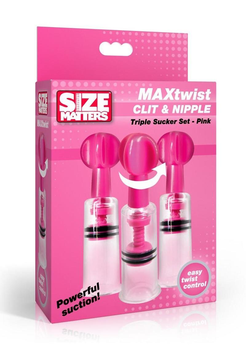 Size Matters MAXtwist Clit & Nipple Triple Sucker Set