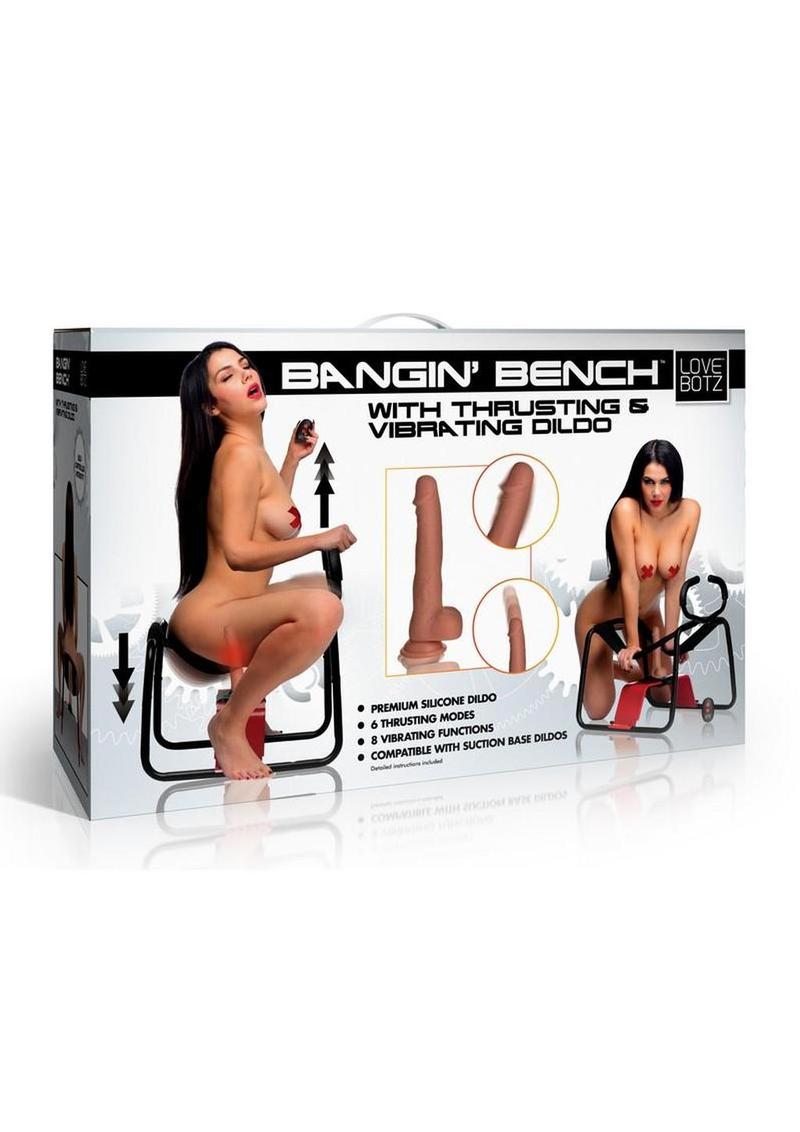LoveBotz Bangin’ Bench with Thrusting & Vibrating Dildo