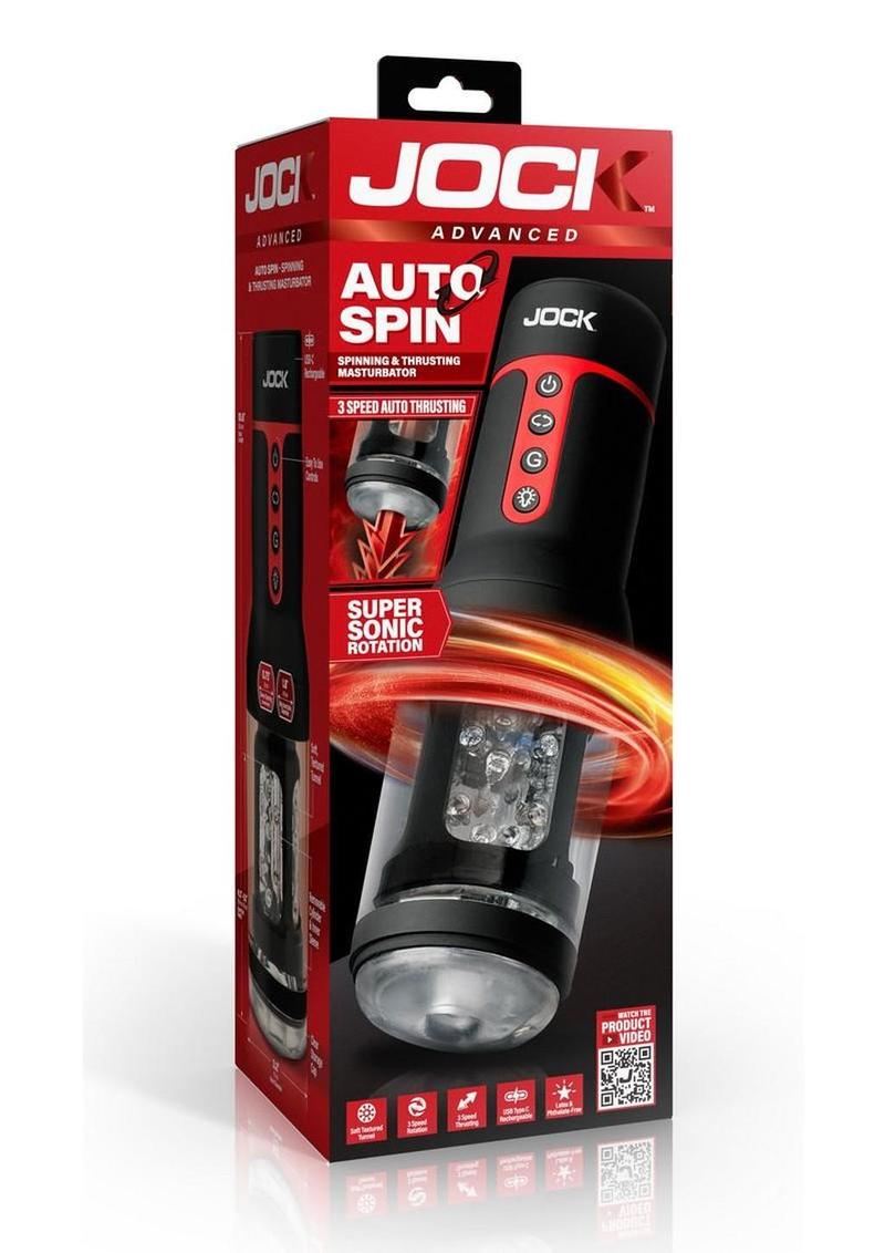 Jock Auto Spin Spinning and Thrusting Rechargeable Masturbator