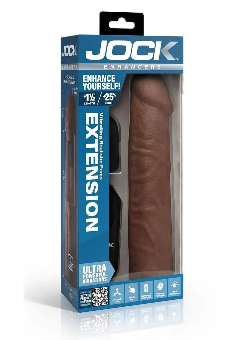 Jock Enhancers Vibrating Penis Extension Sleeve with Remote Control