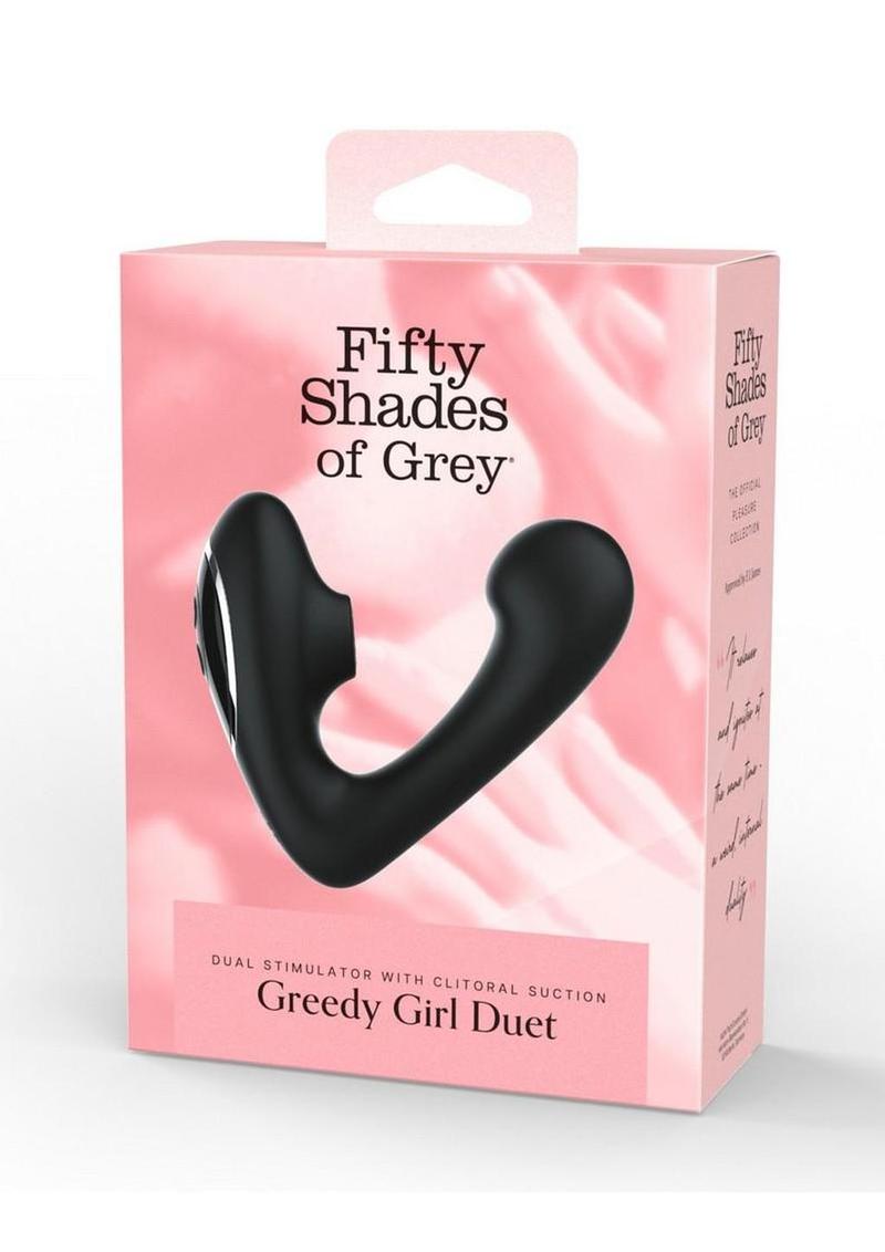 Fifty Shades of Grey Greedy Girl Duet Rechargeable Silicone Dual Stimulator