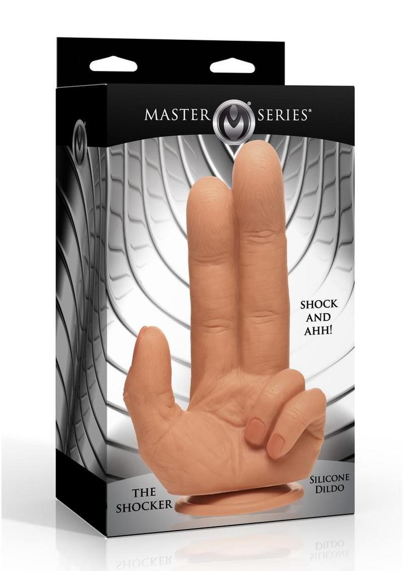 Master Series The Shocker Silicone Dildo – Double Penetration Fantasy Toy