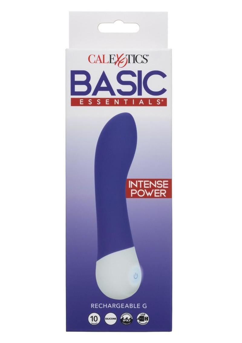 Basic Essentials Rechargeable Silicone G-Spot Vibrator