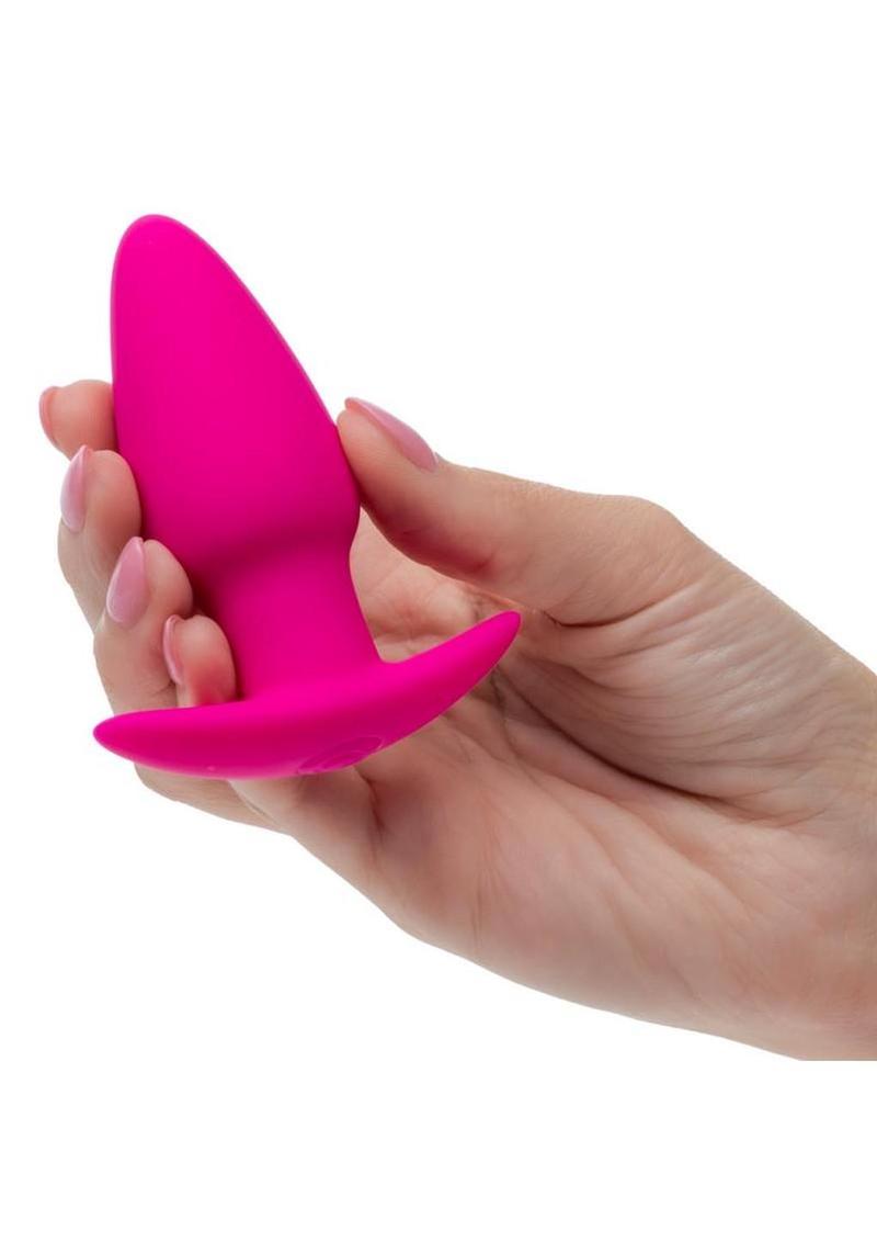 Basic Essentials Rechargeable Silicone Tapered Probe – Waterproof Vibrating Probe