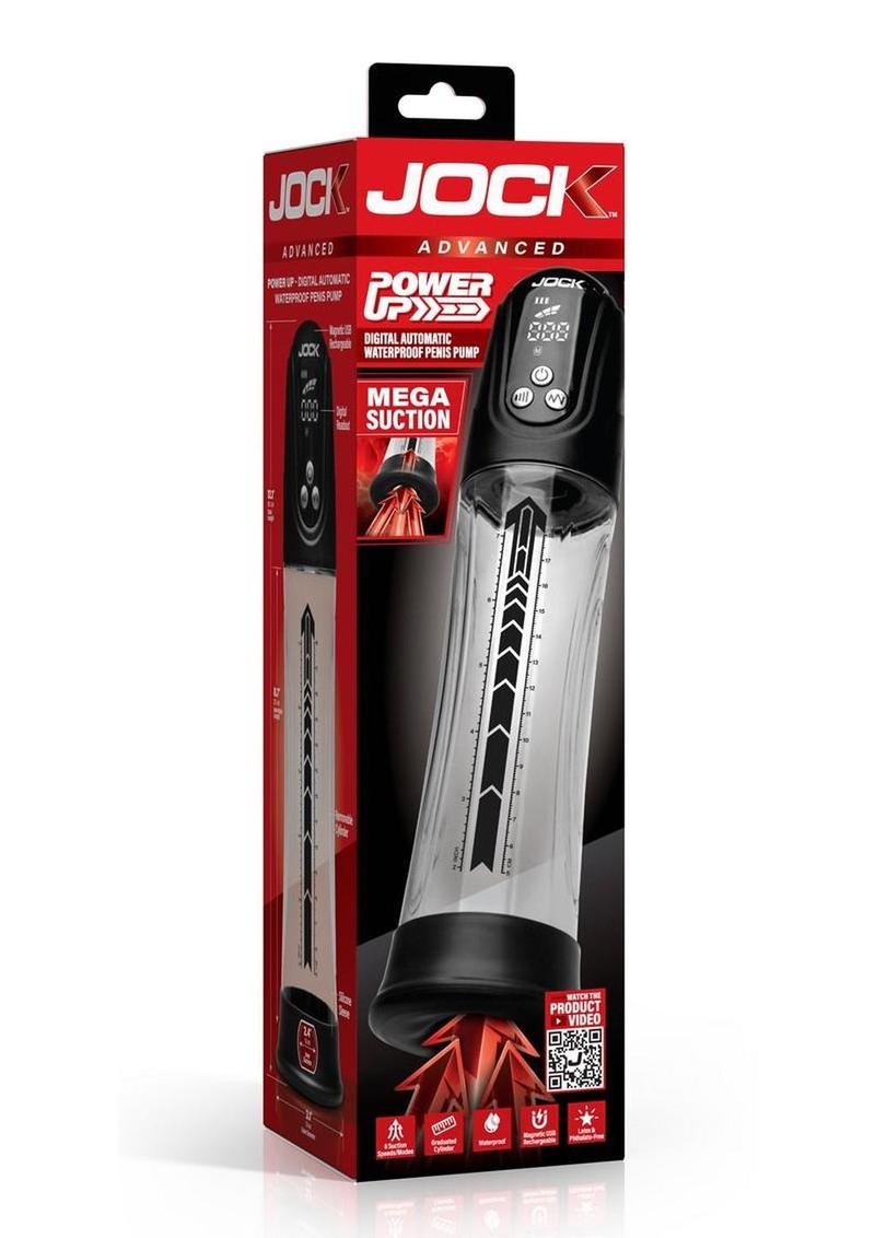 Jock Power Up Digital Automatic Waterproof Rechargeable Penis Pump