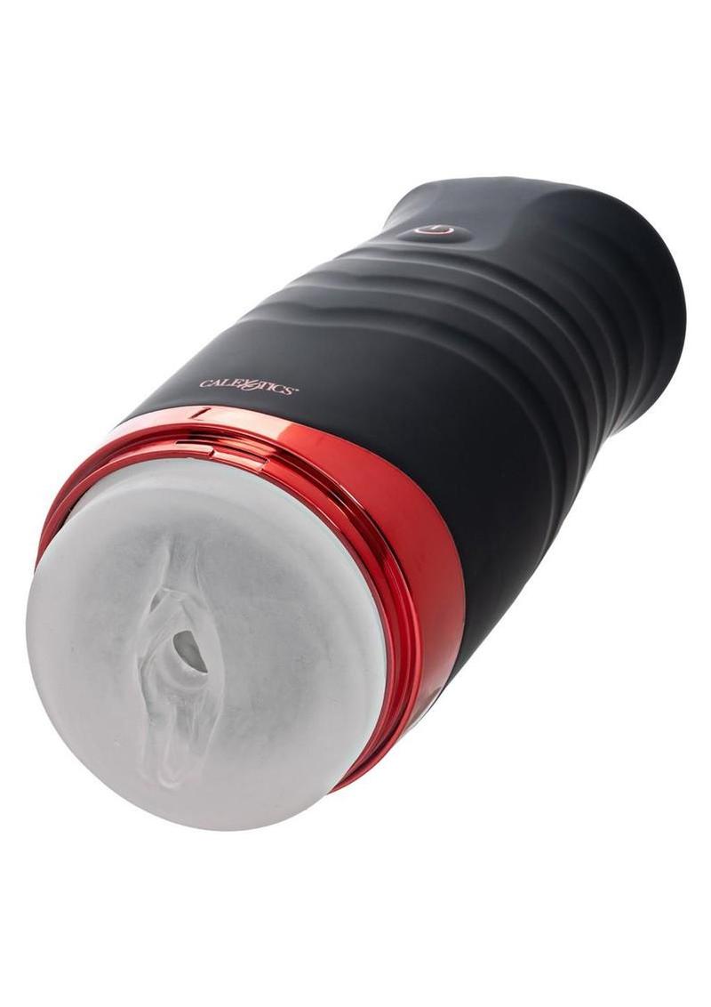 Xcess Gyrating Power Pussy – Rechargeable Gyrating Stroker with Textured Sleeve