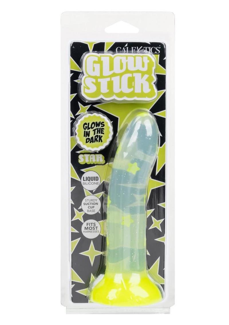 Glow Stick Star Glow-in-the-Dark Silicone Dildo – Suction Cup Design