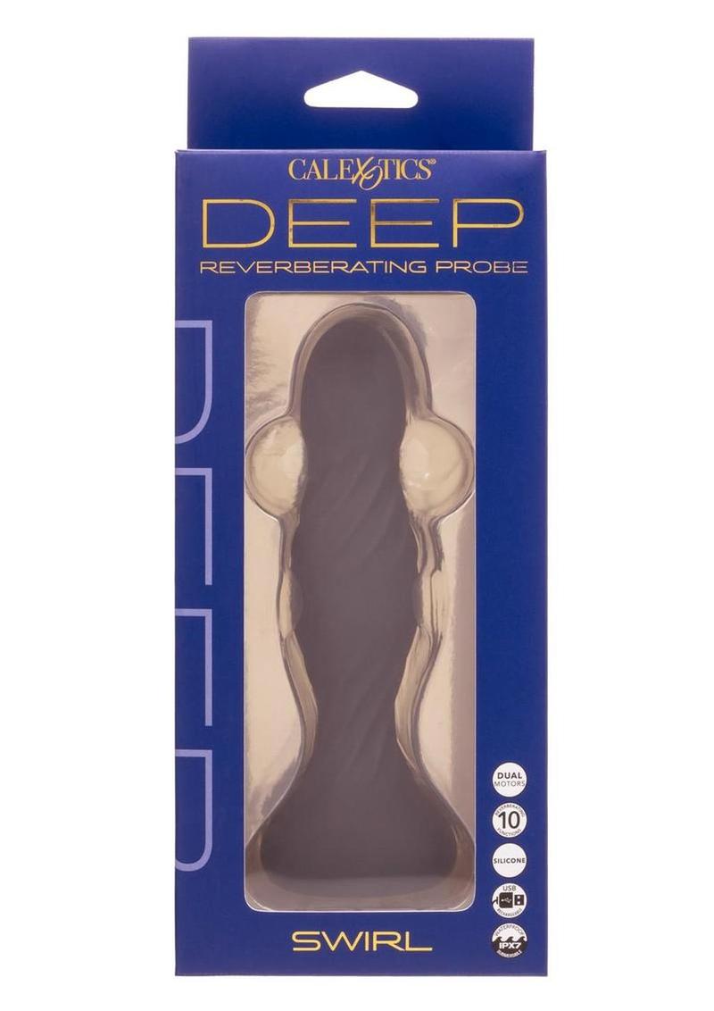 Deep Stud Rechargeable Silicone Reverberating Probe – Dual-Motor Textured Vibrating Anal Toy