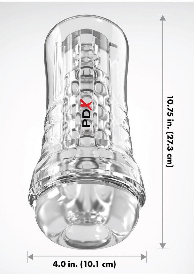 PDX Elite ViewTube See-Thru EZ-Grip Stroker