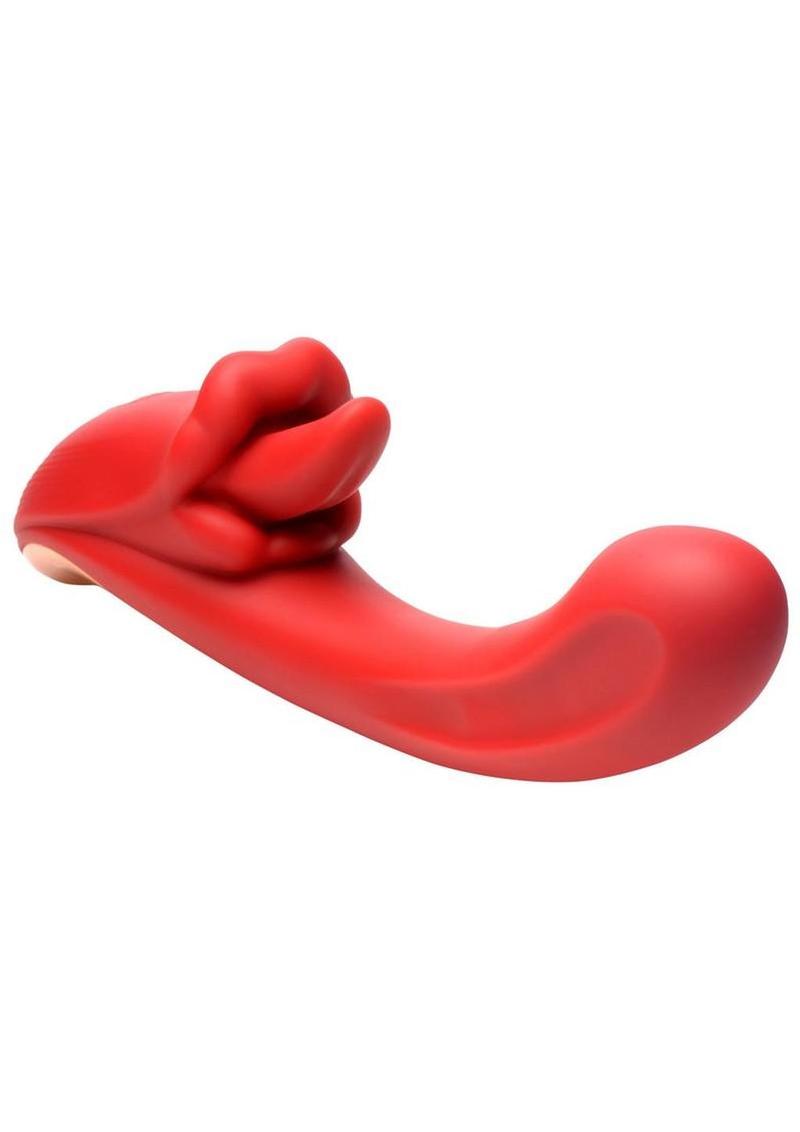 Lickgasm Lusty Licker Rechargeable Silicone Vibrator with Licking Tongue