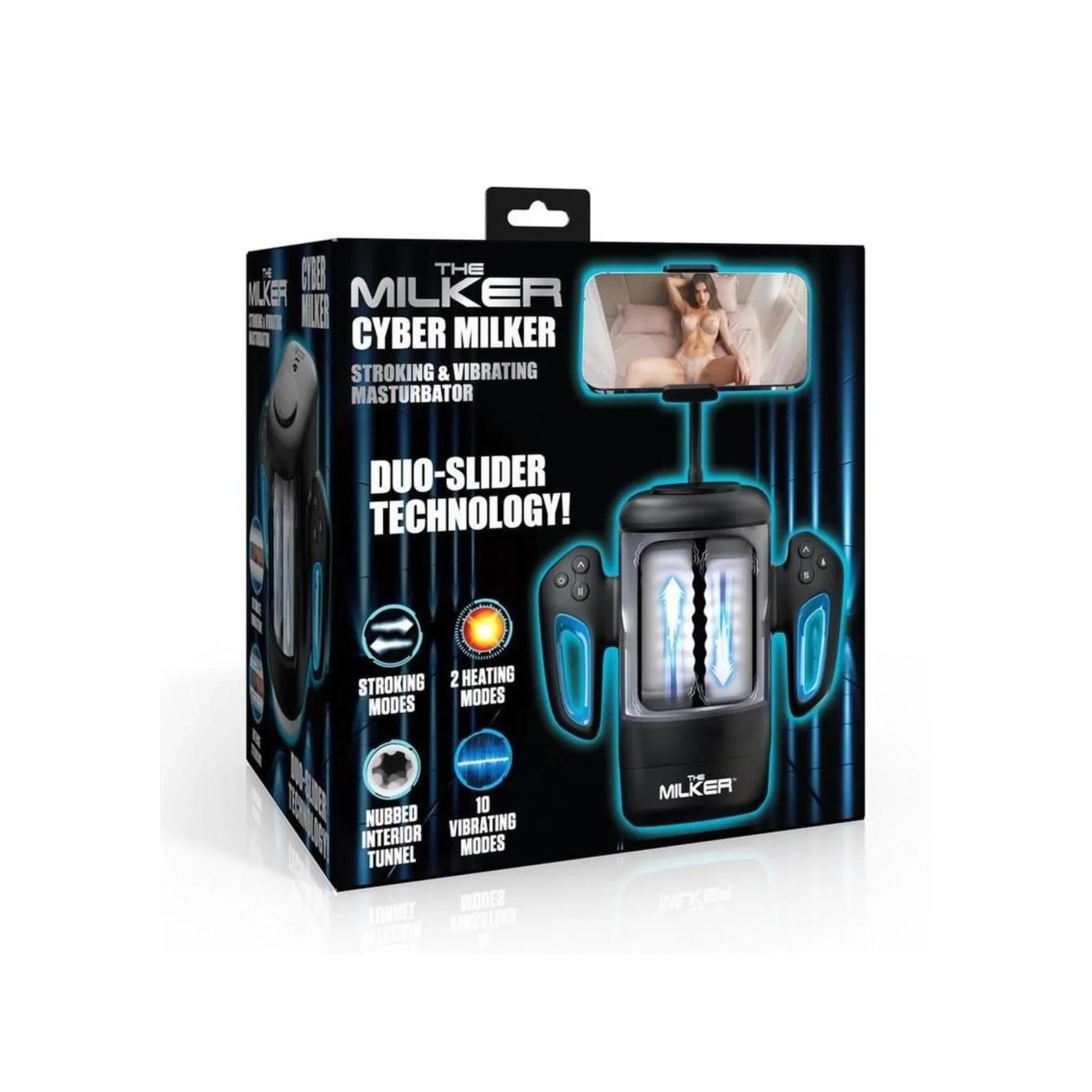 The Milker Cyber Milker Stroking & Vibrating Rechargeable Masturbator - General Orifice