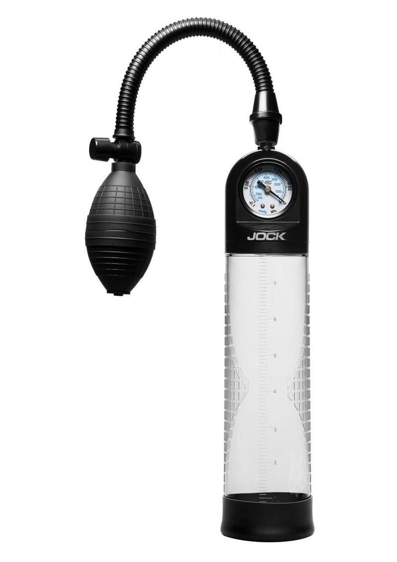 Jock Pump Up Gauge Penis Pump with Bulb