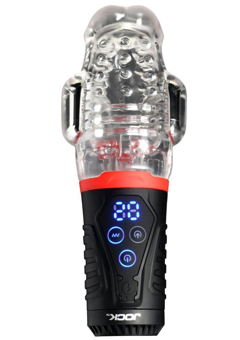 Jock Power Suck Sucking & Vibrating Rechargeable Masturbator with Remote