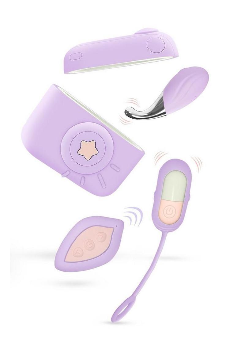 Play With Me Snapstar Rechargeable Vibrator Set with Remote – 4 Piece Kit