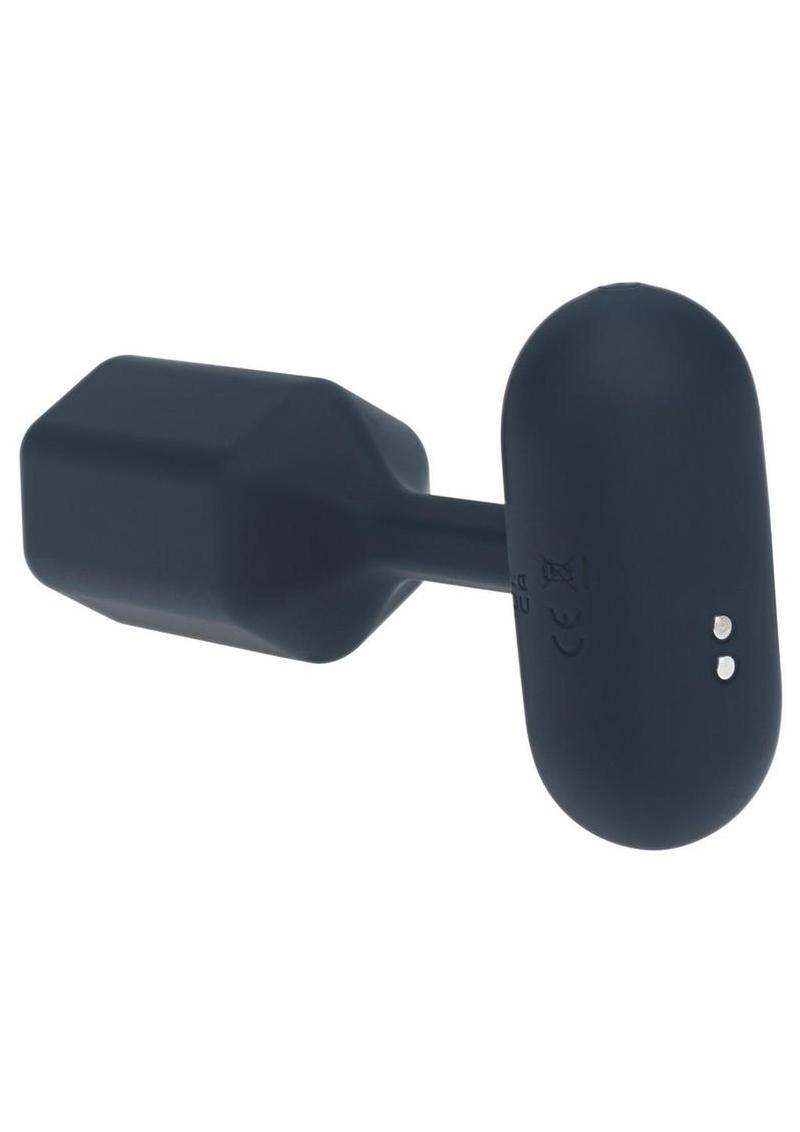Levelz Hexagonal Vibrating Silicone Rechargeable Anal Plug - Large