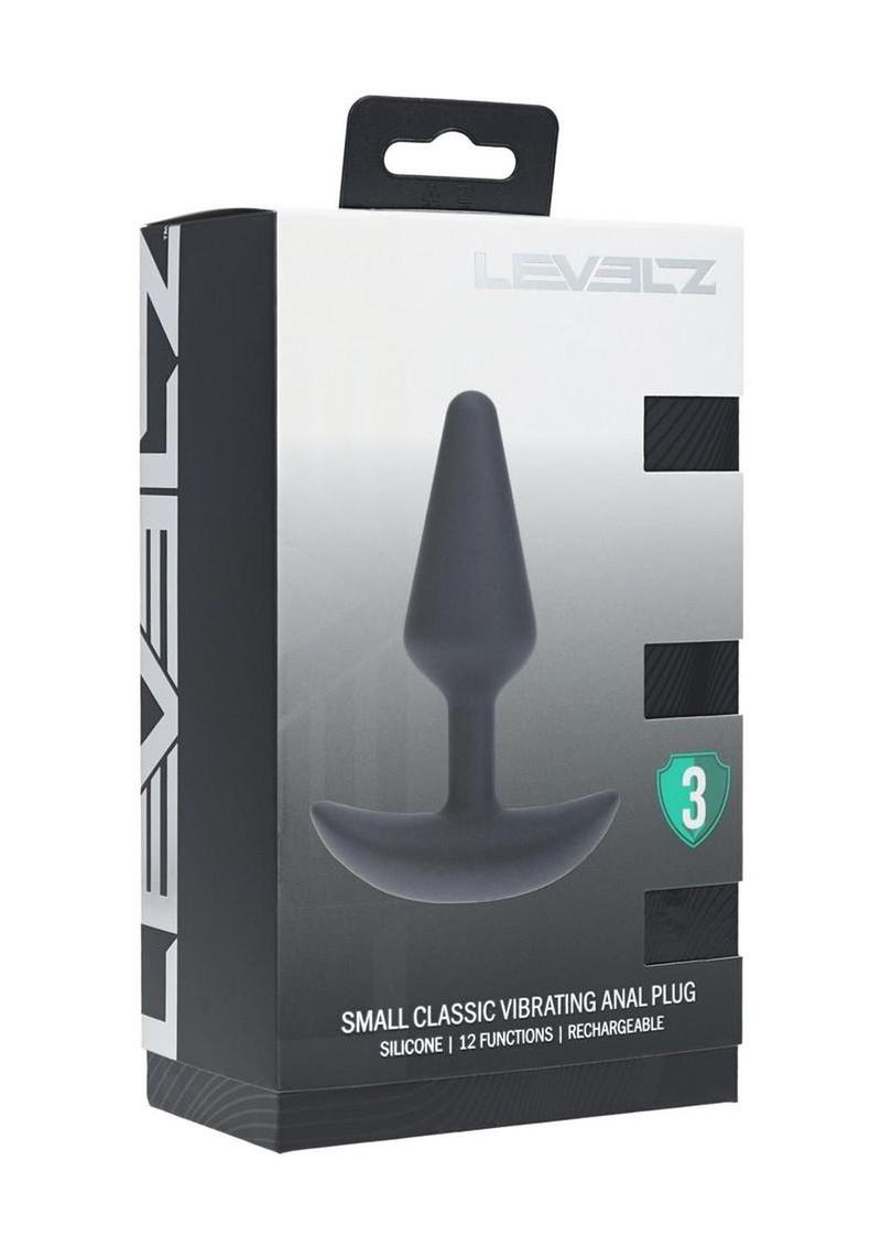 Levelz Classic Vibrating Silicone Rechargeable Anal Plug - Small