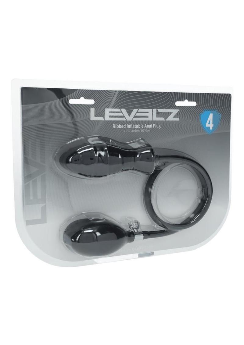Levelz Ribbed Inflatable Anal Plug