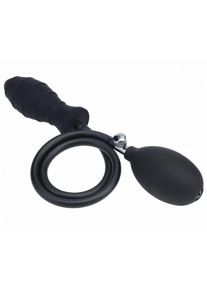 Levelz Ribbed Inflatable Anal Plug