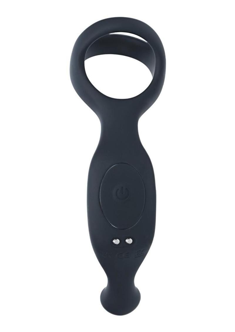 Levelz Vibrating Silicone Rechargeable Prostate Stimulator with Tri-O Cock Ring